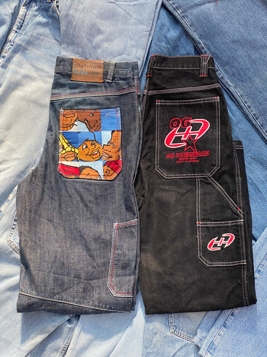 10KG Vintage Men Hip-Hop Jeans