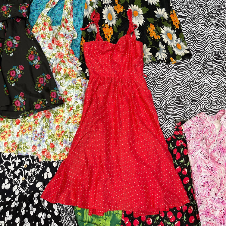 10KG Vintage Long Sleeveless Dresses