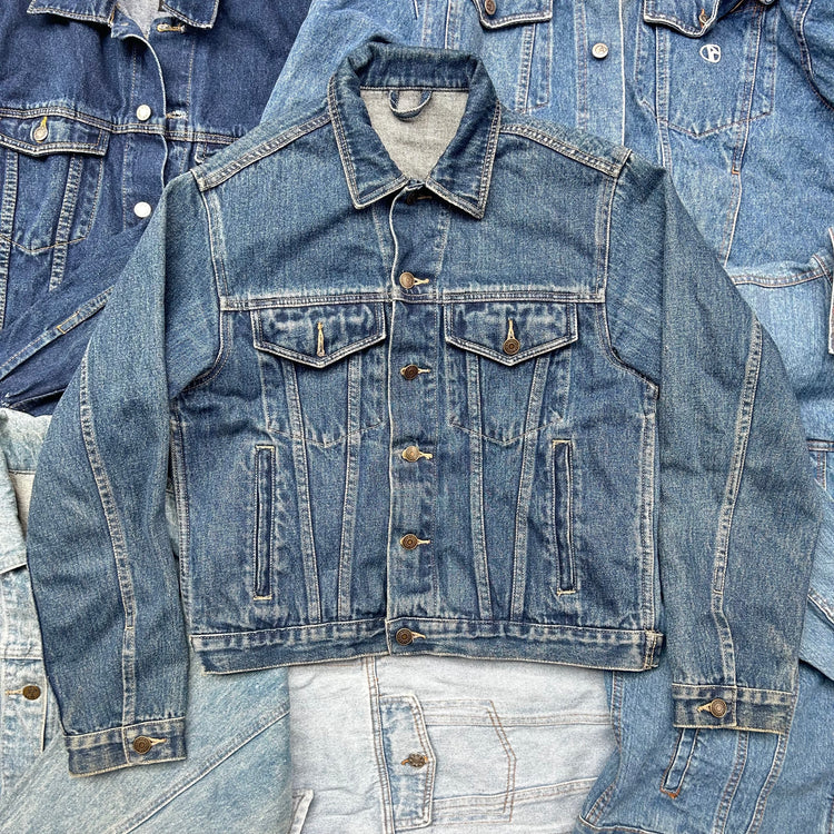10KG Vintage Unbranded Denim Jackets