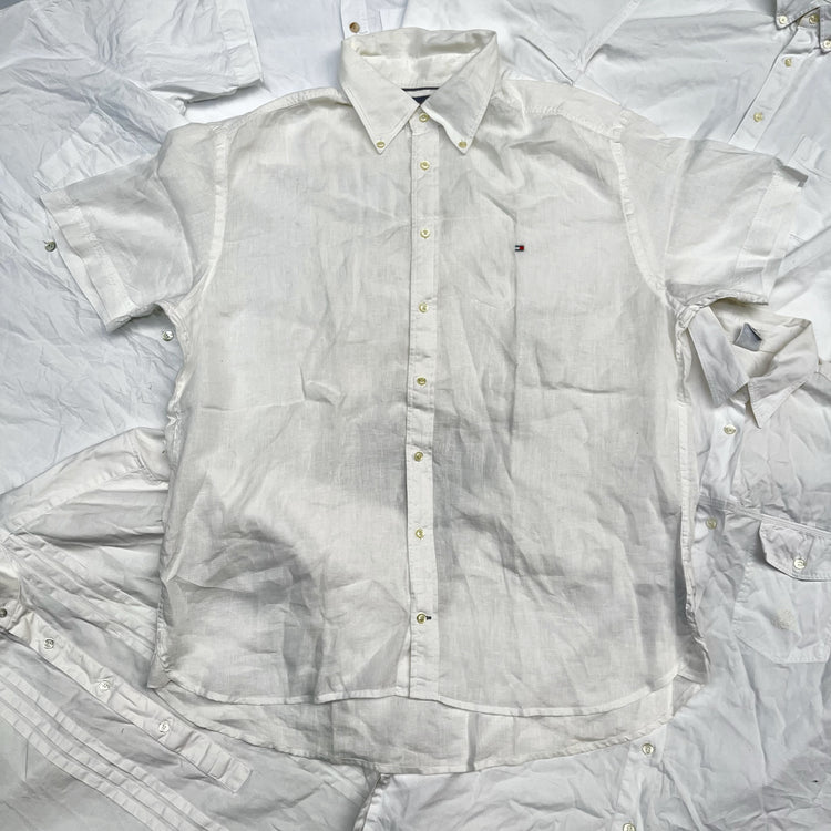 10KG Vintage White Shirts Men Mix
